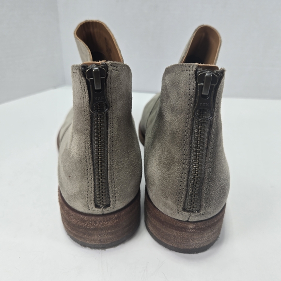 Kork-Ease Ryder Taupe Suede Leather Ankle Bootie Boots w/zippered Heels Size 10M - Picture 3 of 11